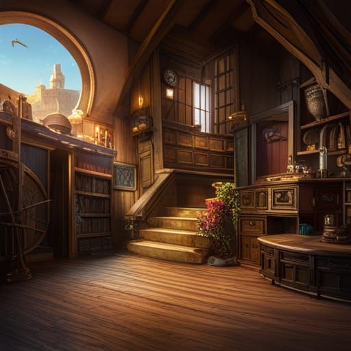 Pirate Hideouts: Detailed Matte Painting in Deep Color