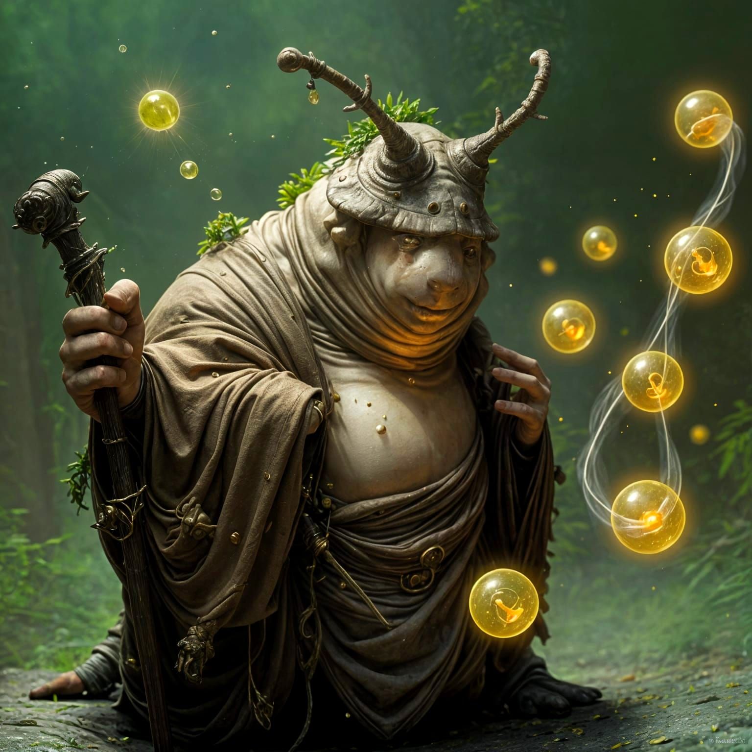 Slime-Ball producing Snail Druid