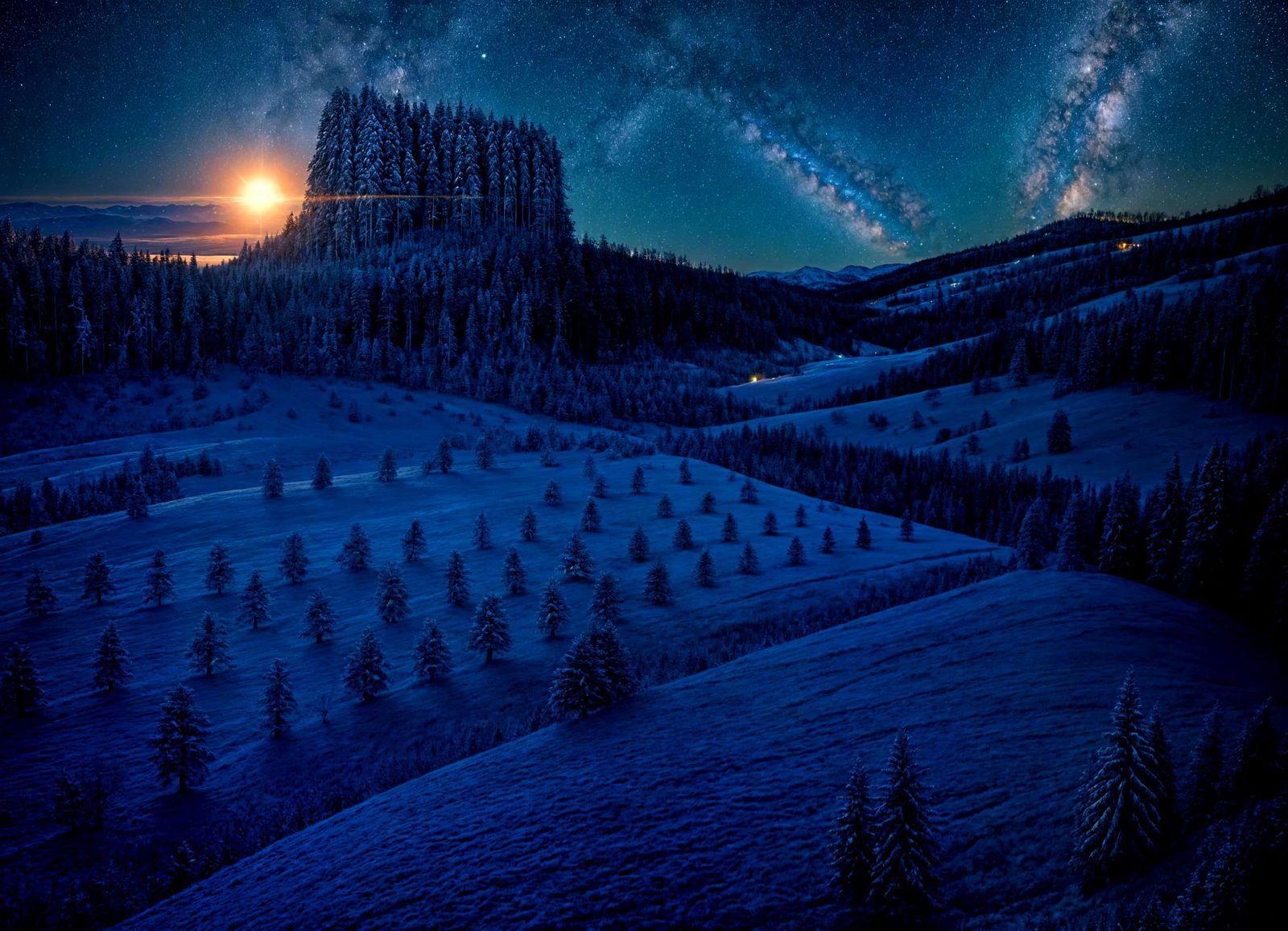 Winter morning in Idaho.