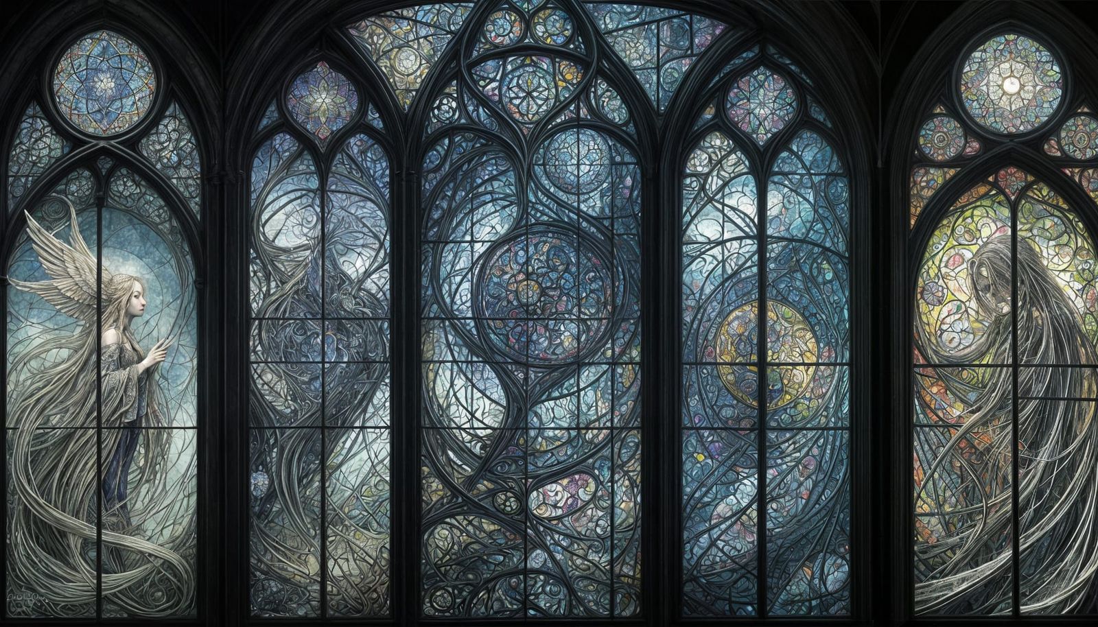 Fractal Stained Glass: Infinite Consciousness