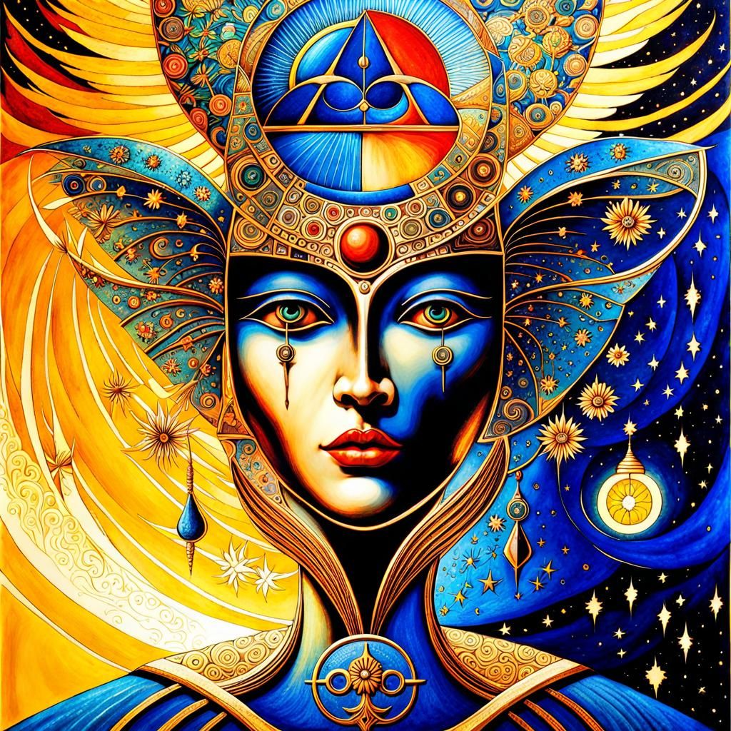 Mystical Soul Experience Graphic Art: Dreamy Surrealism