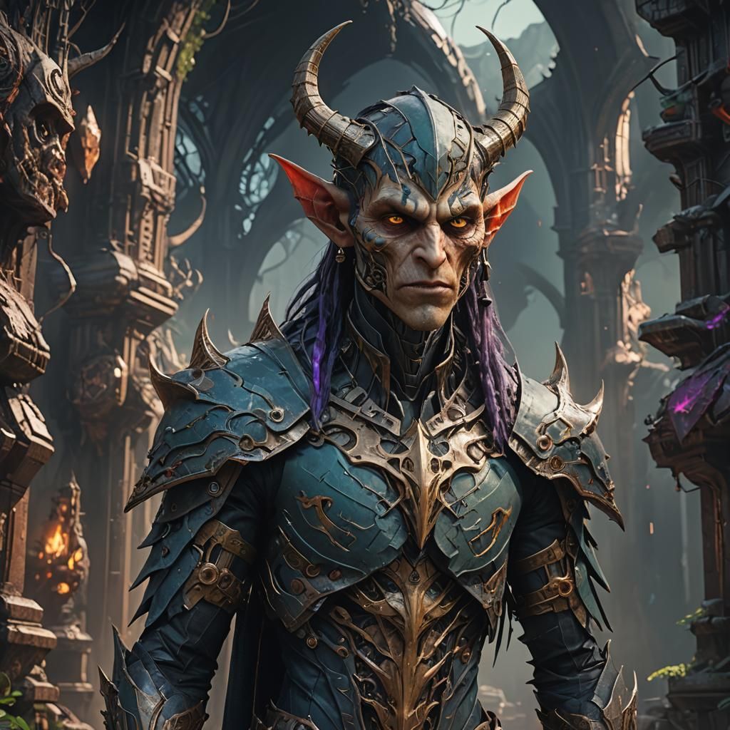 Hybrid Creature with Cybernetics: Fantasy Concept Art