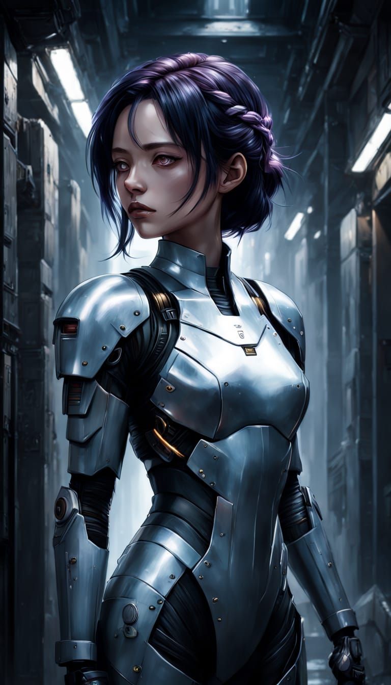 Anime-Inspired Digital Painting of Resilient Explorer