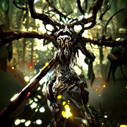 Leshy Tree Spirit Warrior with Greatsword
