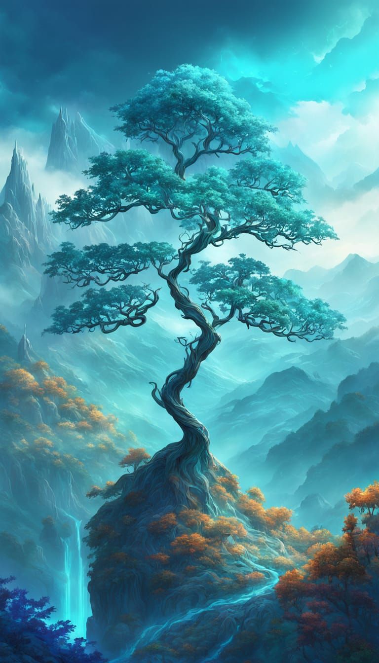 Aesthetic, anime, digital art, digital artwork, enchanting, epic fantasy, fantasy illustration, fantasy landscape, flowe...