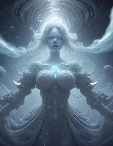 Science Fantasy Goddess of Vision in Baroque Style