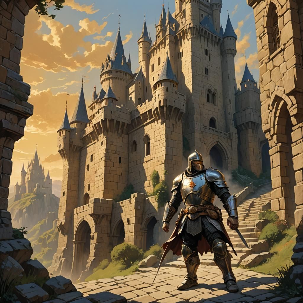 Hero's Return: Fantasy Art in Frazetta Style
