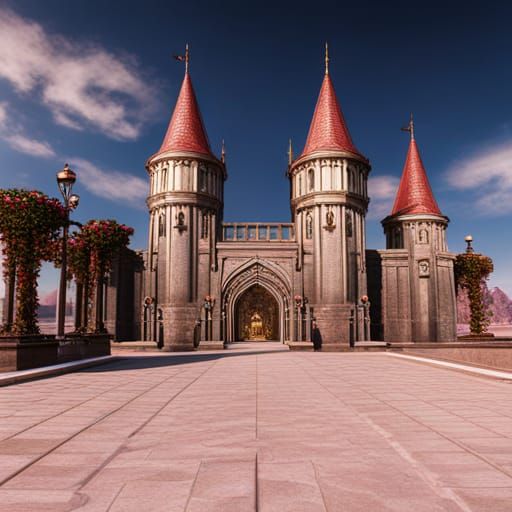 Fantasy Princess Castle Concept Art in 8K