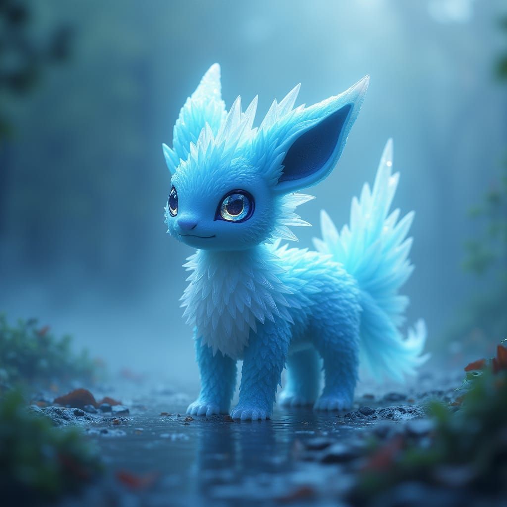 Majestic Vaporeon in Dreamy, Iridescent Fur