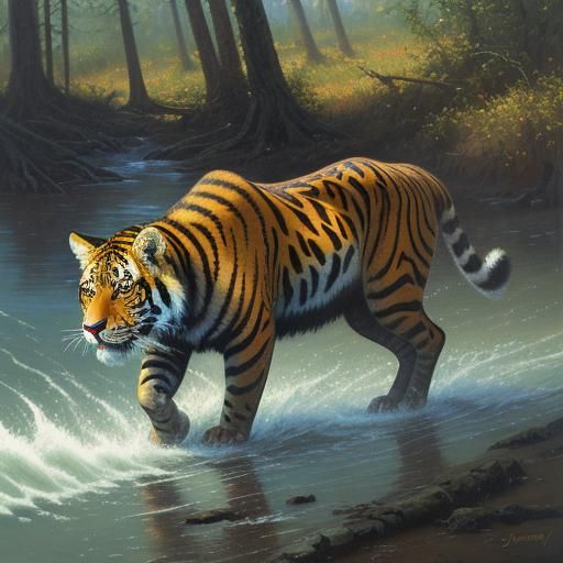 Animal Portrait in Oil, Inspired by Gurney