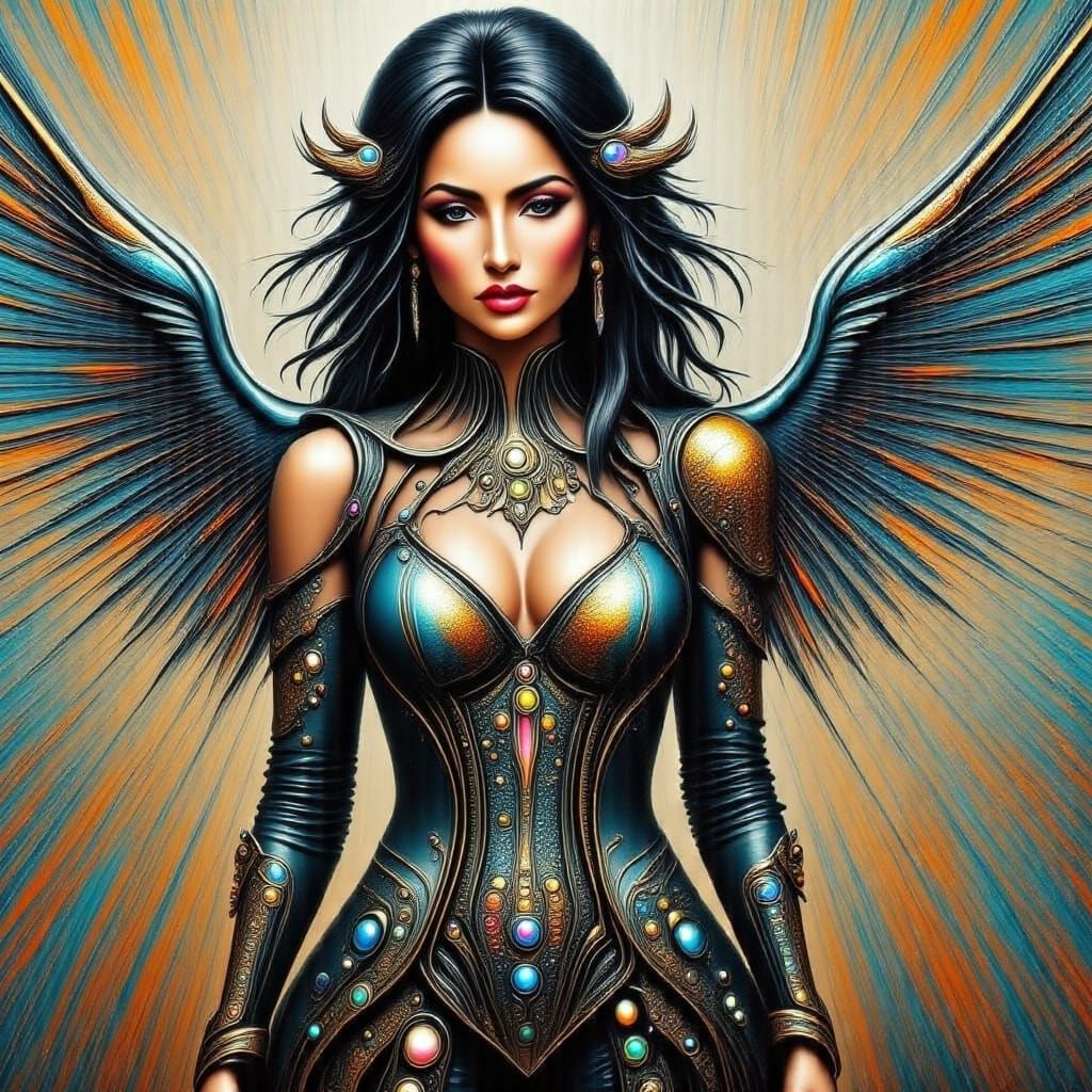 Dynamic Fluid Art with Swirling Colors