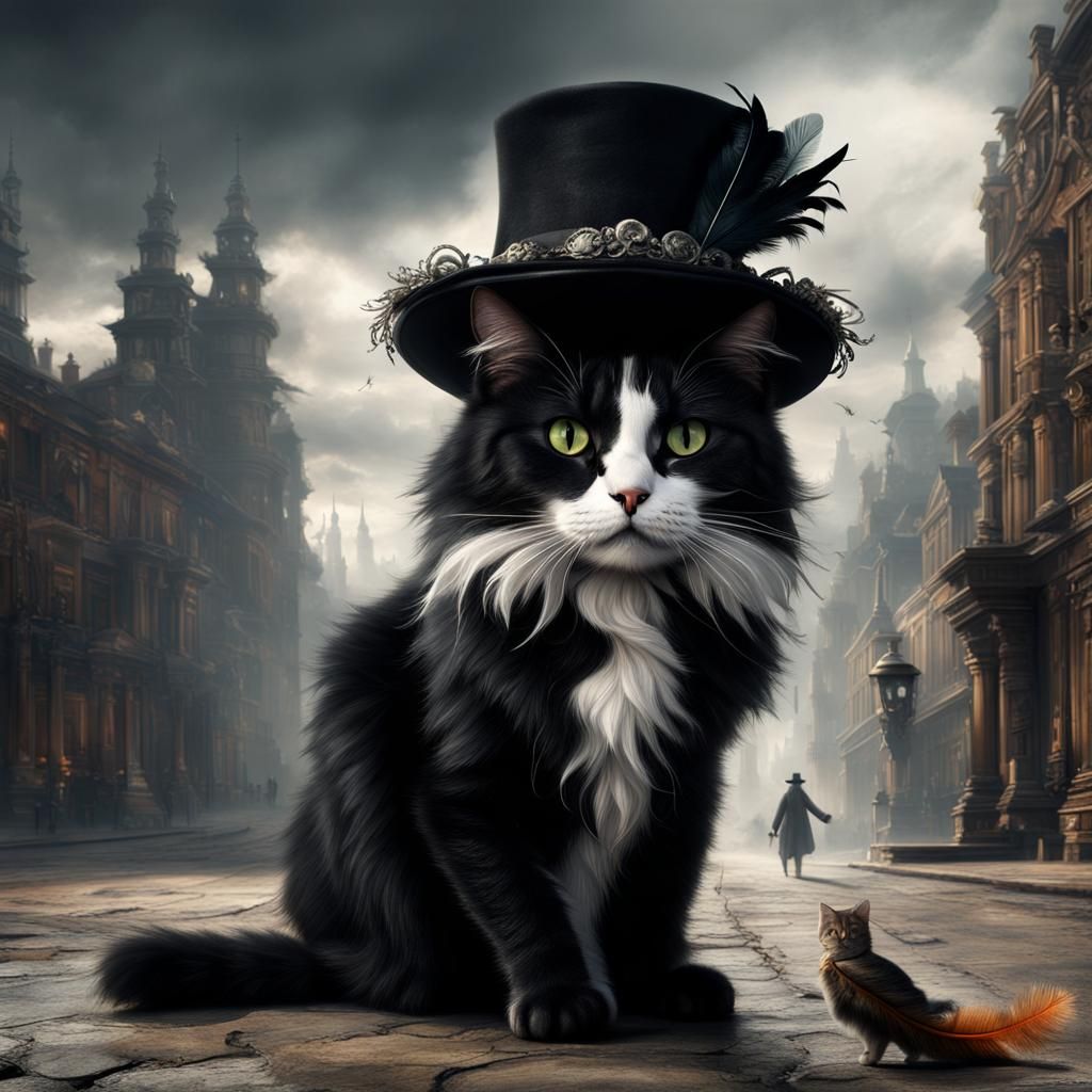 Cat in Boots: Detailed Digital Matte Painting