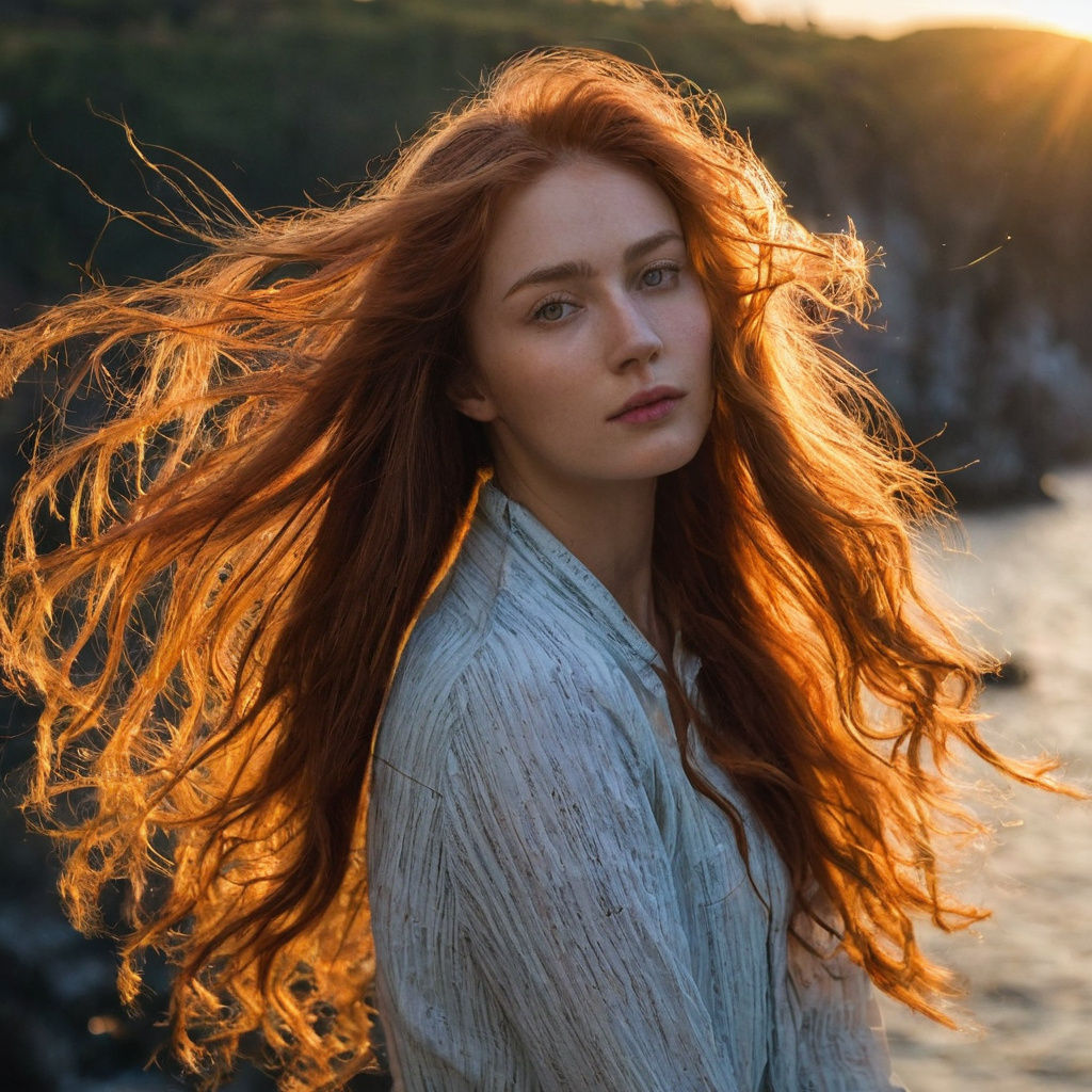 Hyper-Realistic Goddess in Stylized Armor