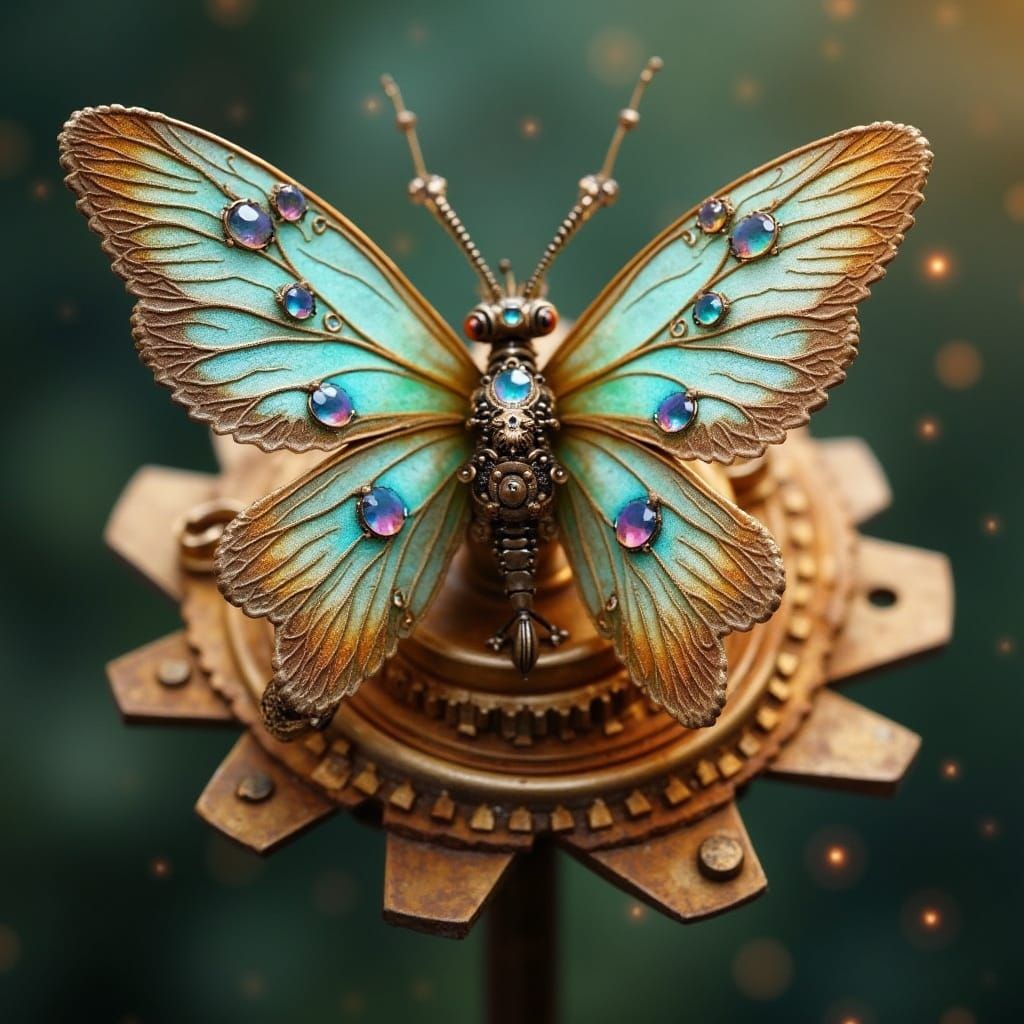 Steampunk Dragonflies in Regal Perch