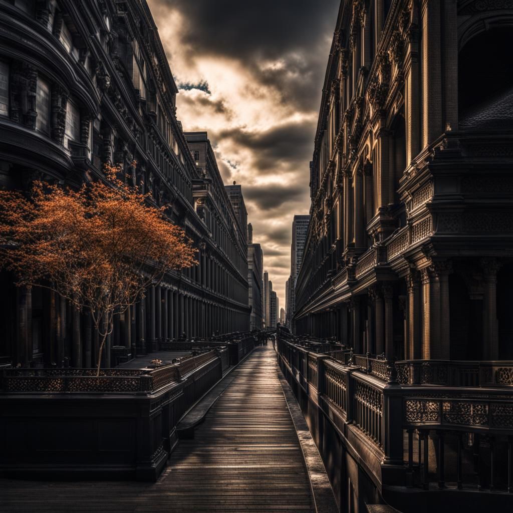 Dramatic Atmospheric Image with Hyperrealistic Detail