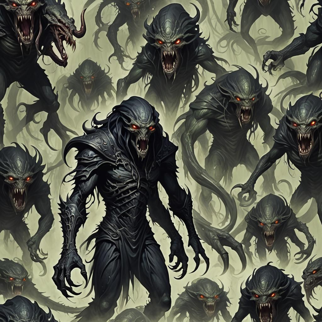 Eldritch Dark Fantasy Monster Portrait