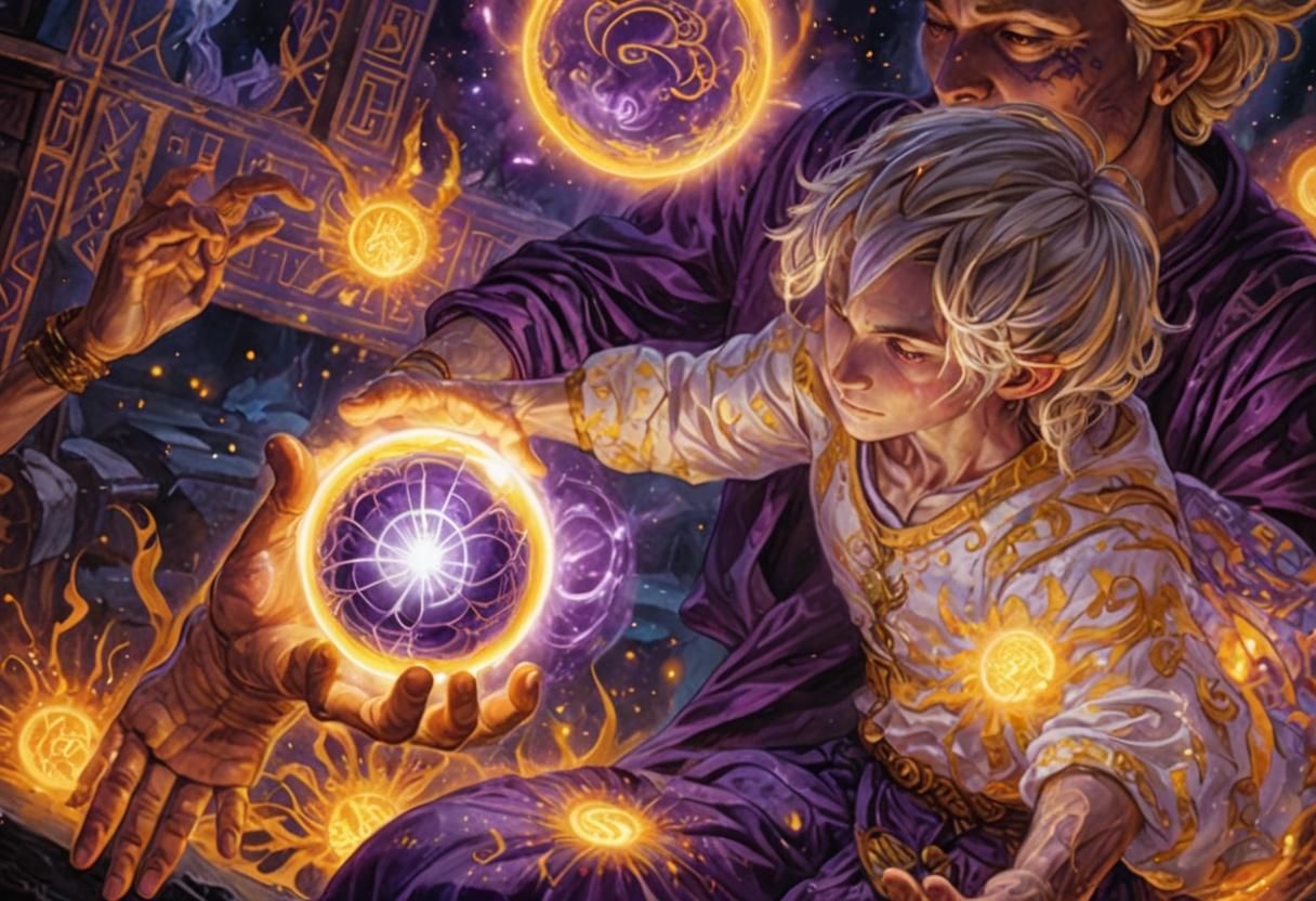 Ethereal Orb Summoning: Fantasy Concept Art