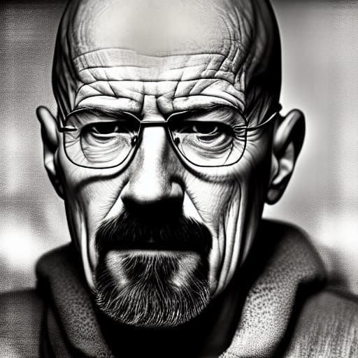 Walter White Portrait Inspired by Lee Jeffries