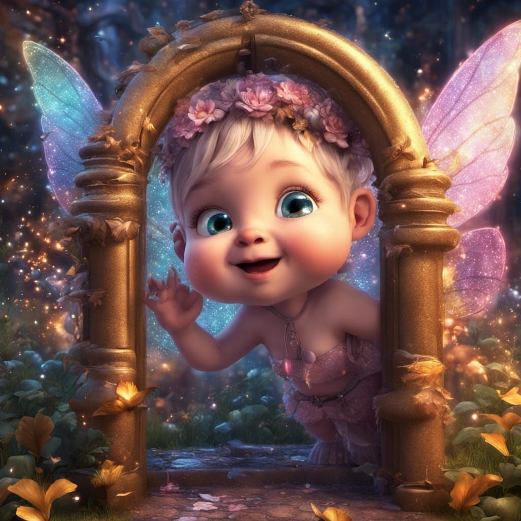 Cute BabyFairy Peeking Out