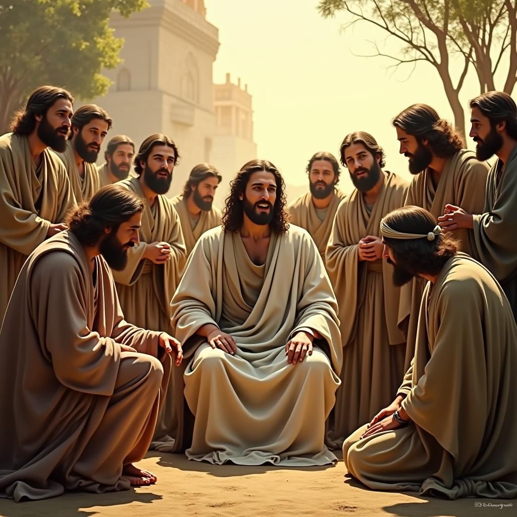 Saints James and John Before Jesus, Fra Angelico Style