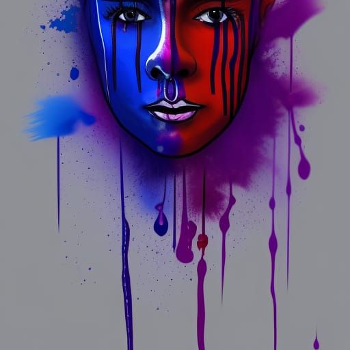 Depressed Identity in Abstract Airbrush Art