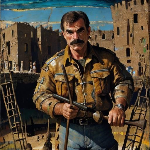 Tom Selleck's Archeological Find: Vivid Illustration