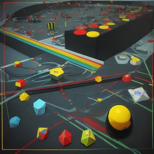 Wizard of Oz Pinball in Abstract Style