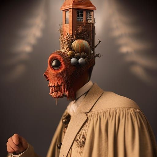 Surreal Circus Freak Show in Daguerreotype Style