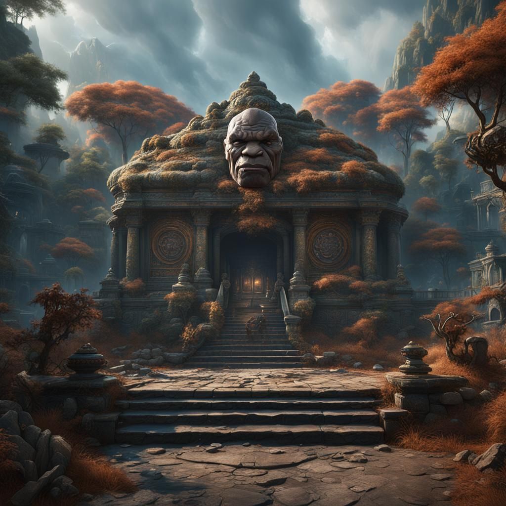 Mike Tyson: Detailed Matte Painting in Deep Color