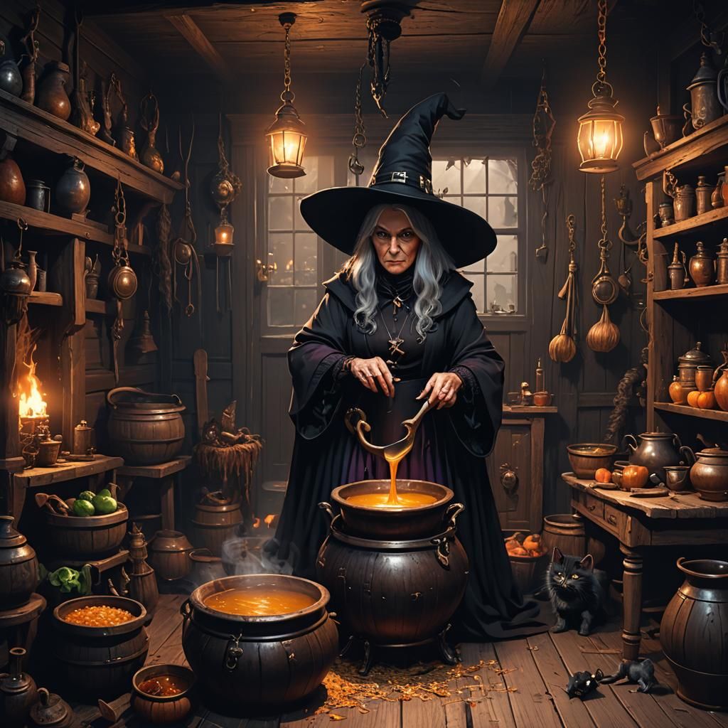 Witch's Room: Dark Fantasy Concept Art