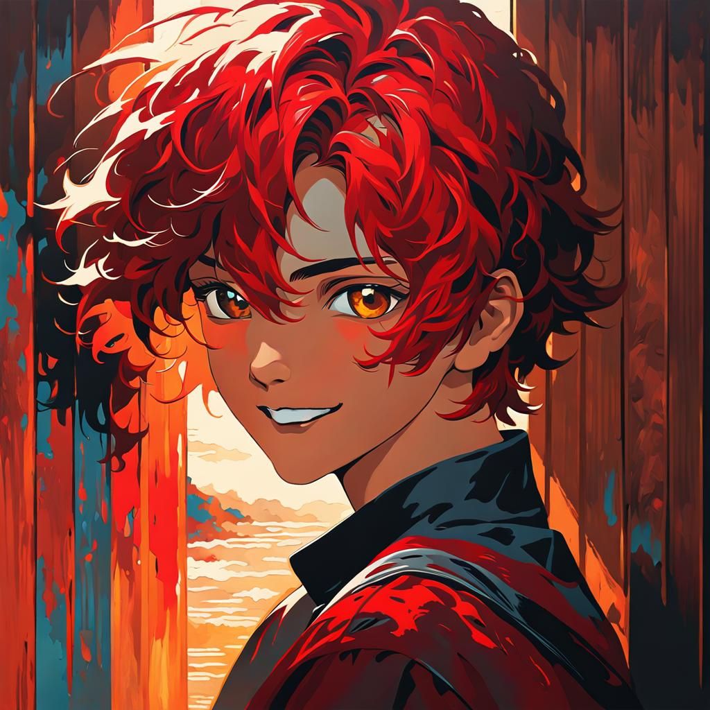 Expressive Portrait of Young Man in Fauvist Style