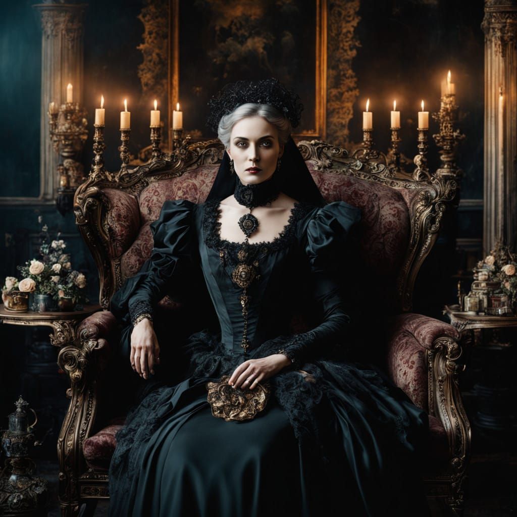 Lady of the Victorian Gothic Manor