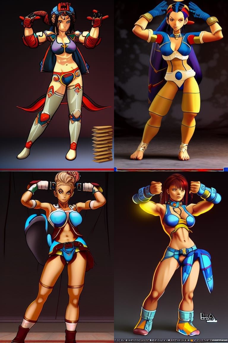 Elena Seiple as Capcom Character: Japanese Illustration