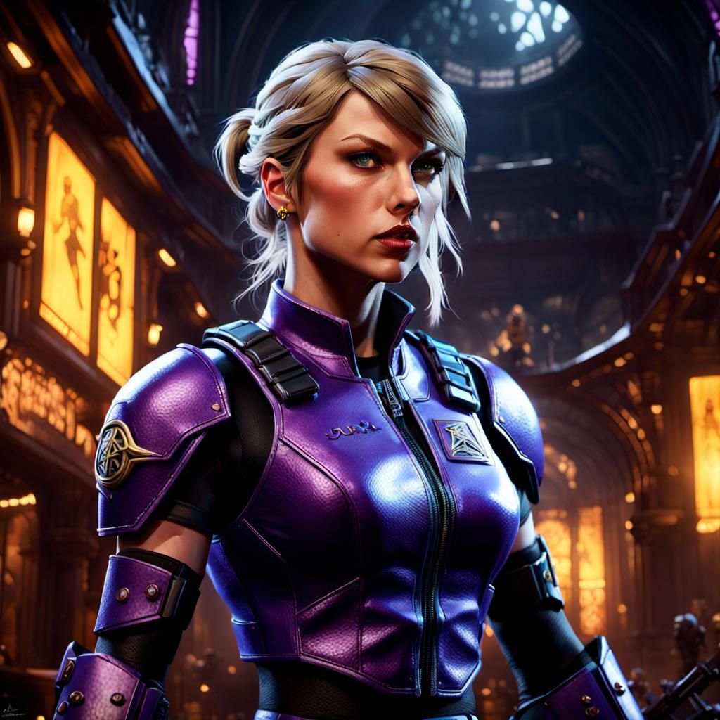 Sonya Blade as Dark Fantasy Art