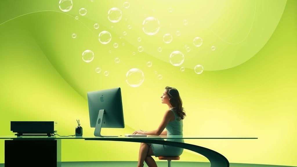 Apple Mac Frutiger Aero magazine page concept