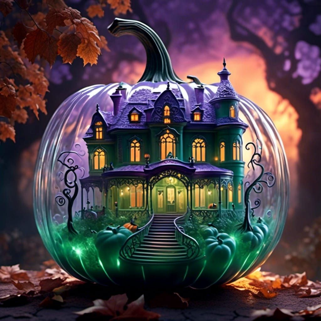 Glass pumpkin
