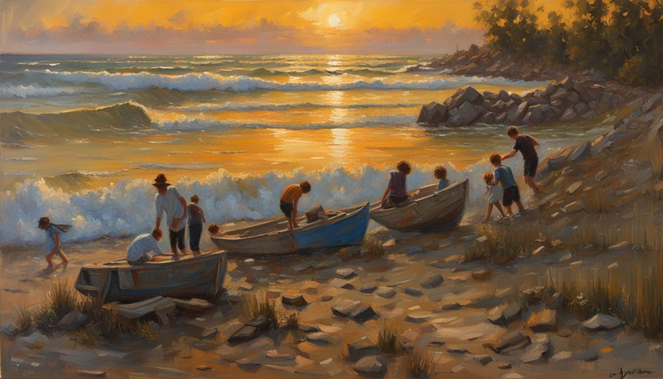 Painting in the Style of James Gurney