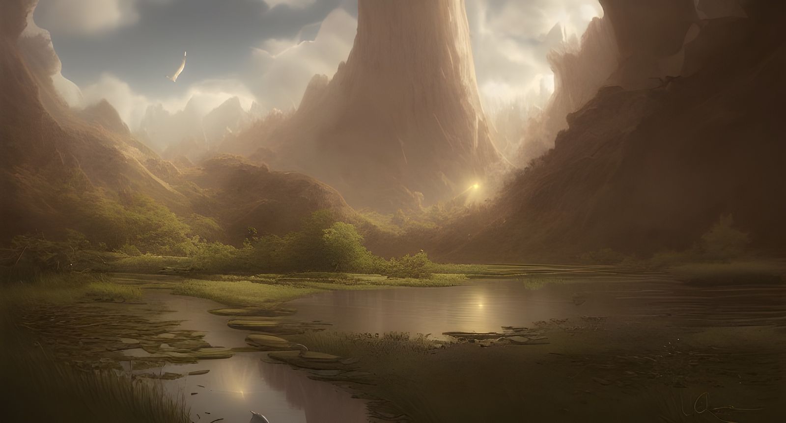 Expressive Digital Portrait in Painterly Style