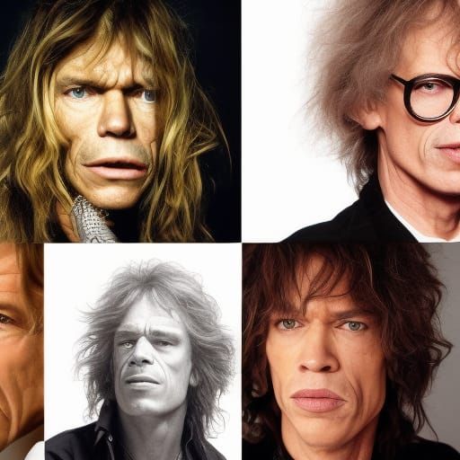 Rock Legends Portrait: Johansen, Tyler, Jagger