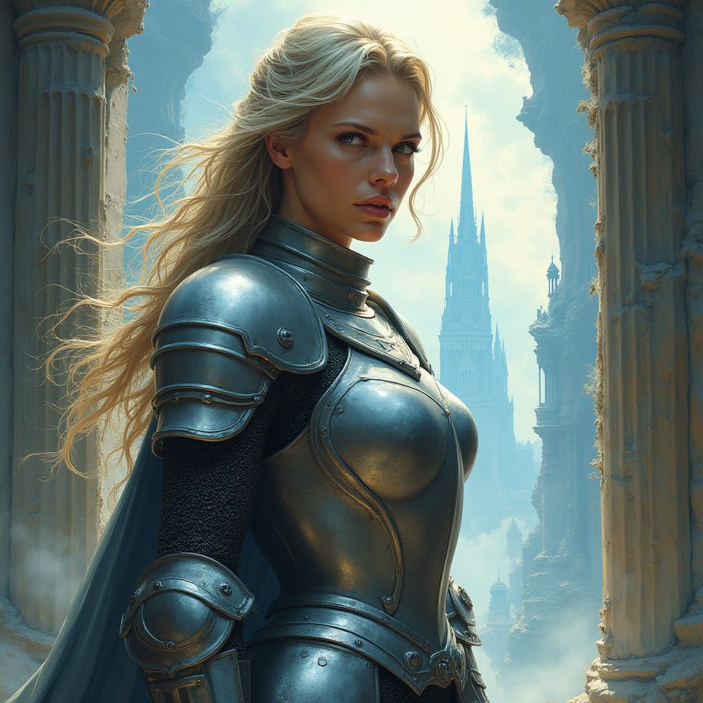 Regal Knight Guarding Portal to Floating Islands