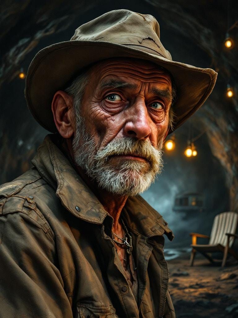 Post-Apocalyptic Portrait in Realistic Style