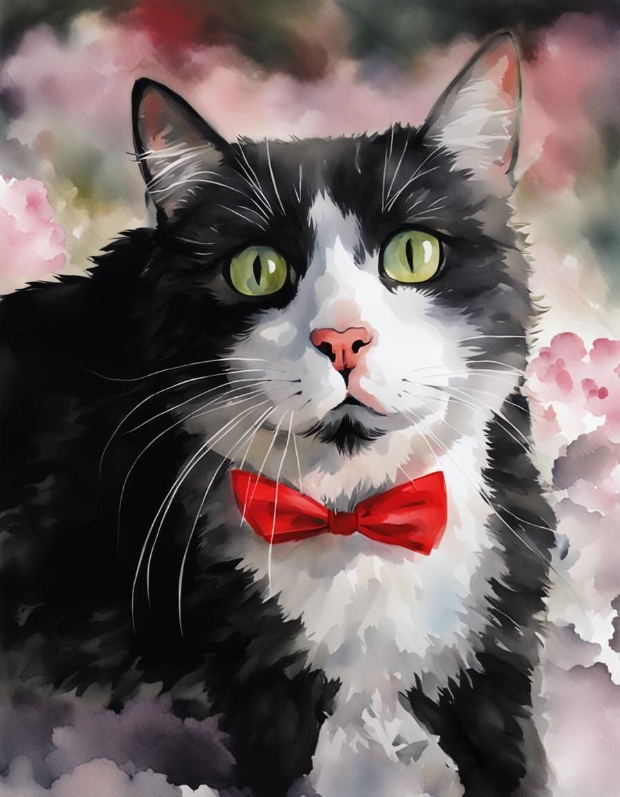 Lush Pink Geraniums in Watercolor Style