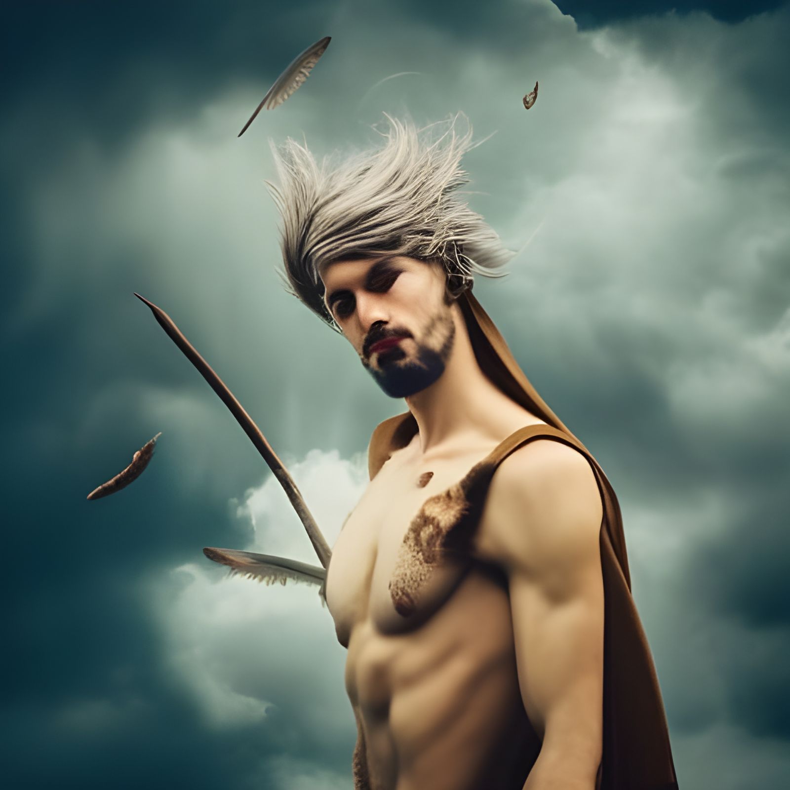 Zeus: God of Sky and Thunder in Surreal Photo