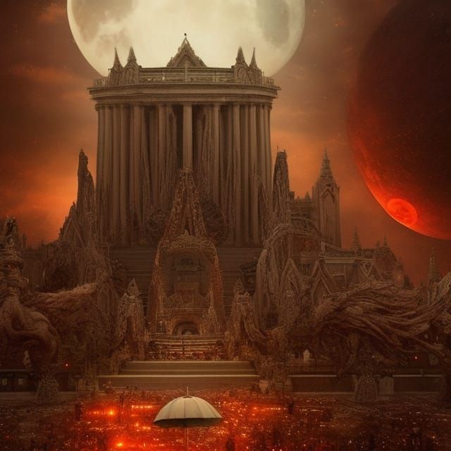 Queen Mother's Arrival Under the Blood Moon