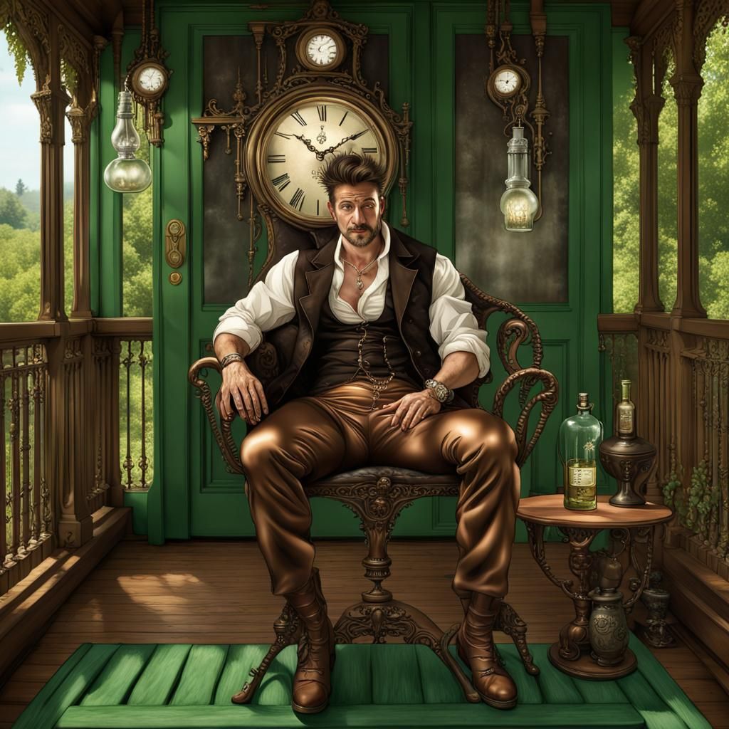 Steampunk gambler