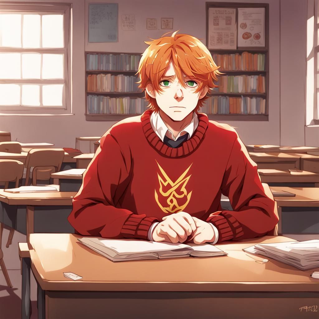 Ron Weasley if he went to a muggle high school