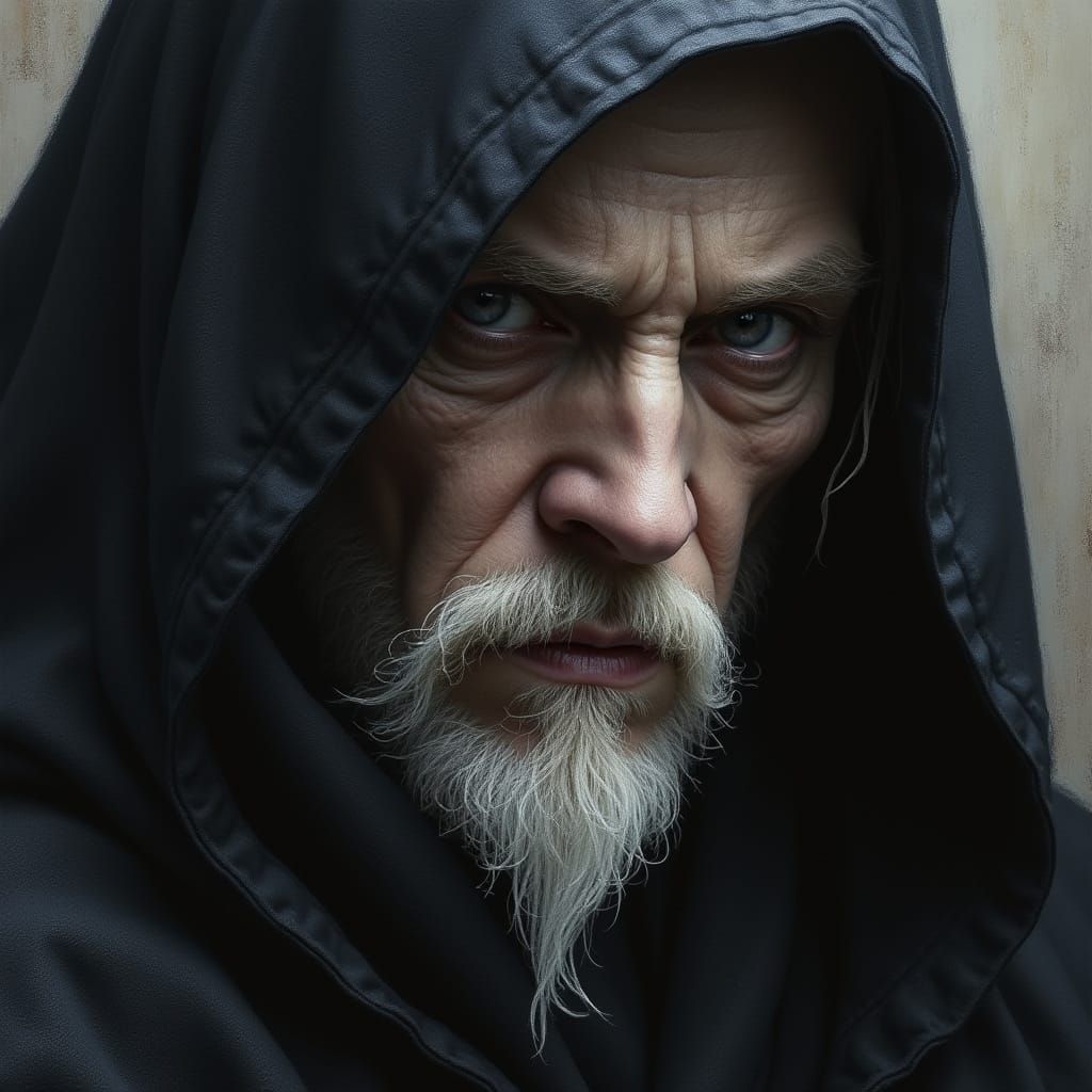 Elven Rogue-Wizard Portrait in Colored Pencil Style