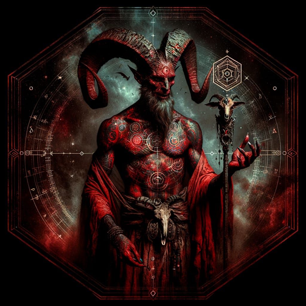 Arcane Devil Prince in Gritty Hyperrealism