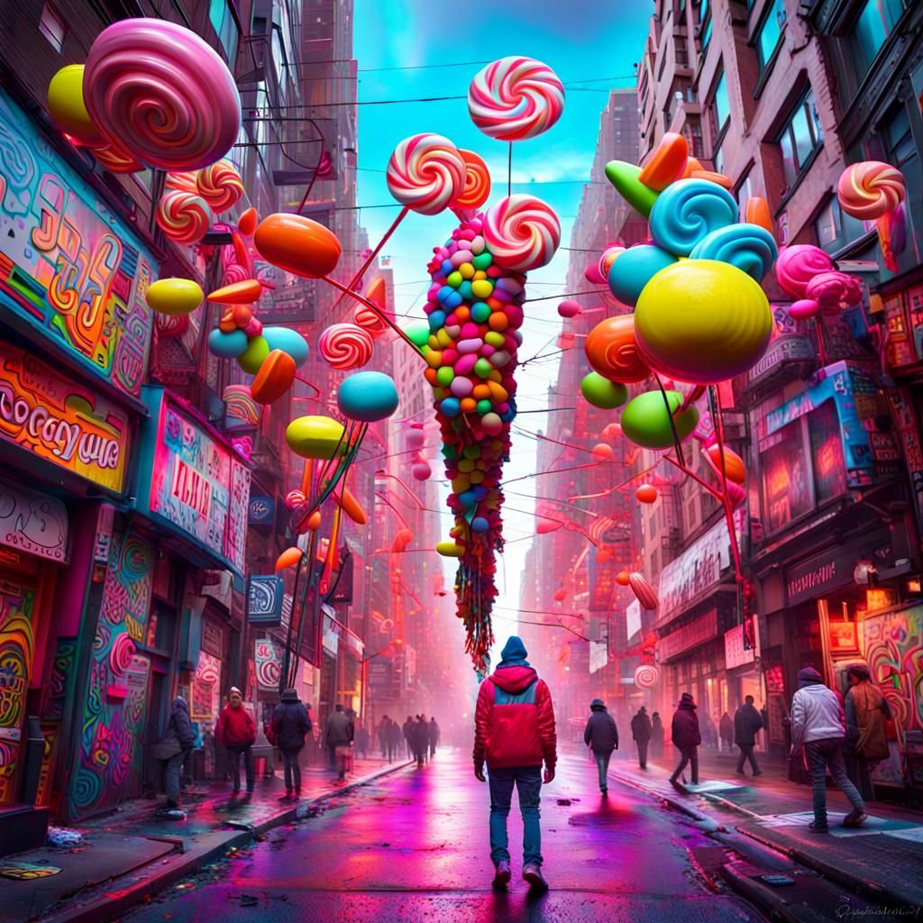 Flying candy