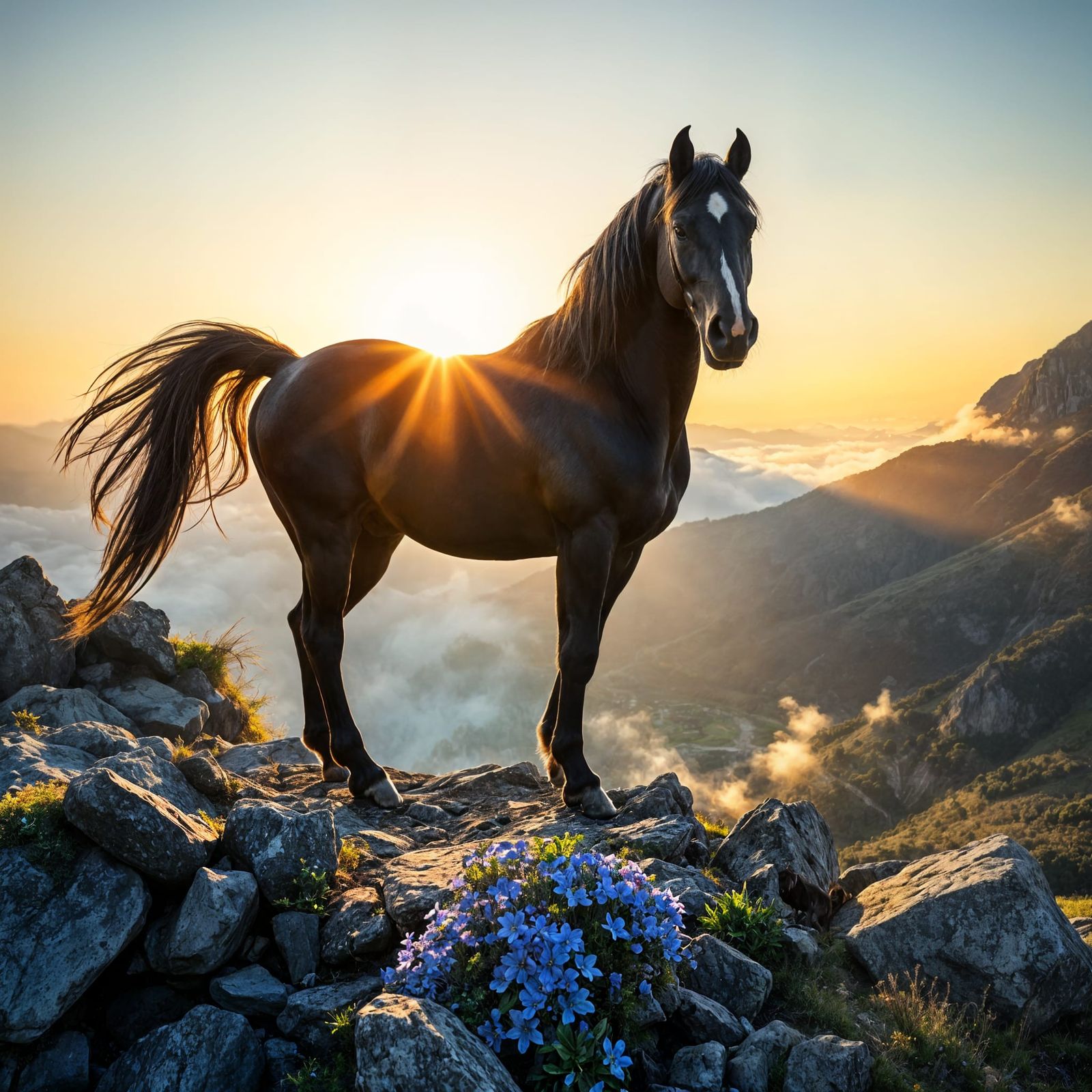 Hyper-Realistic Stallion in Majestic Pose